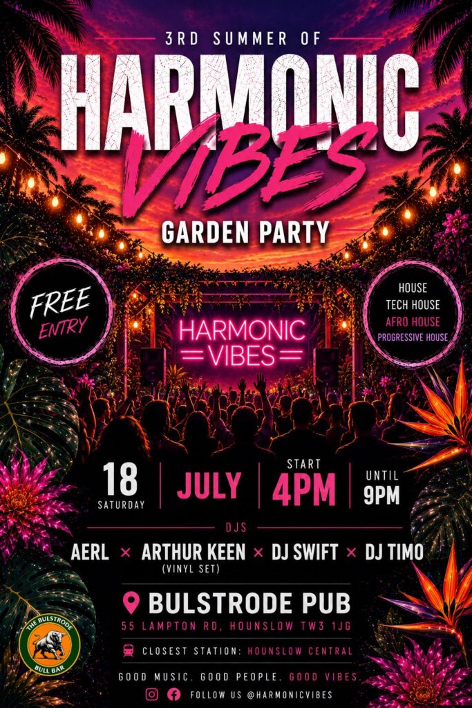 Harmonic Vibes Garden Party at The Bulstrode